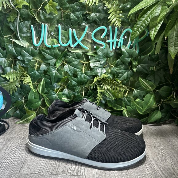 OluKai Makia Ulana Kai Sneakers Black Knit Leather Men’s Size 13 main image 4